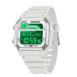image-Electronic Watch Luminous Waterproof Sports Men Thin Square