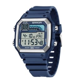 image-Electronic Watch Luminous Waterproof Sports Men Thin Square