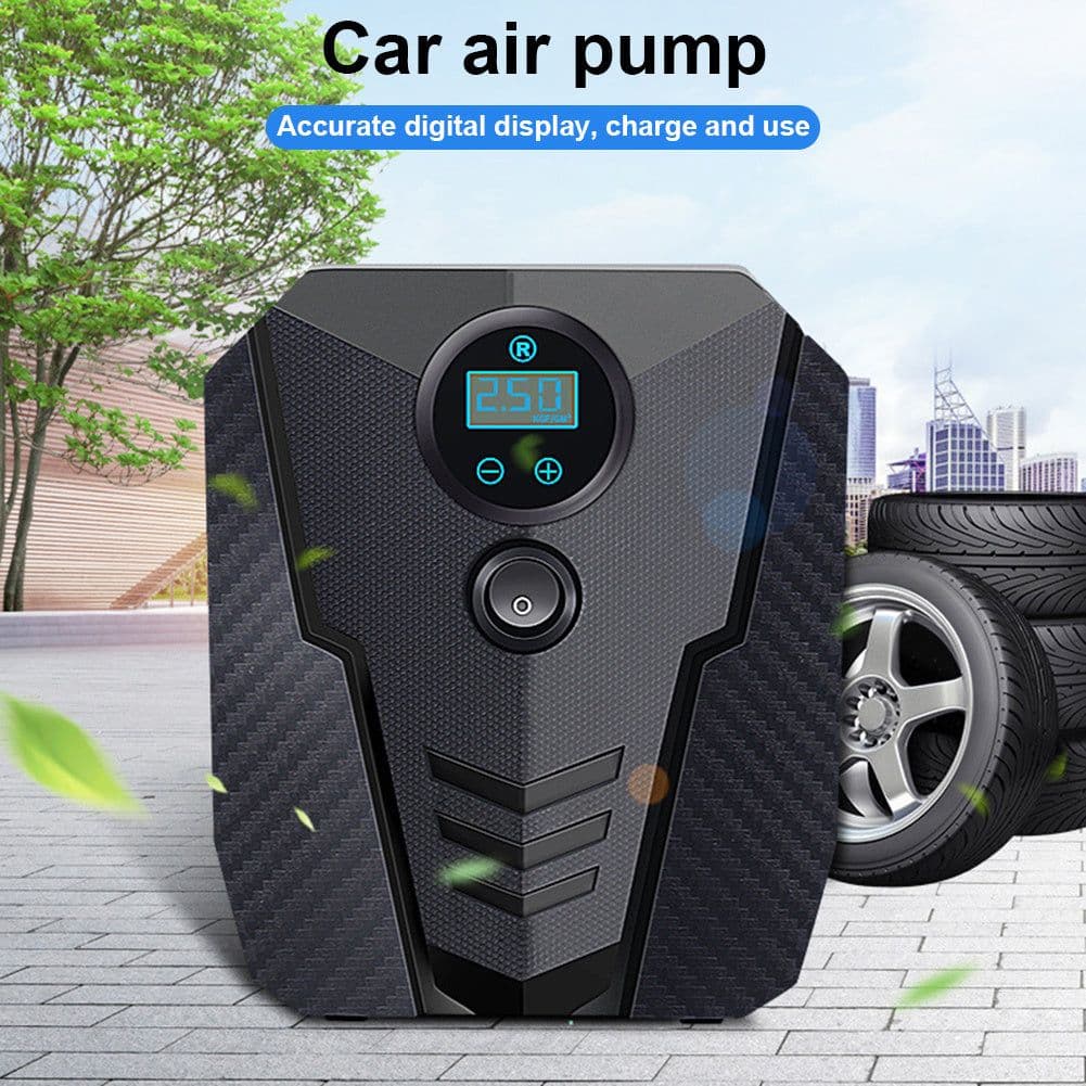 image-Portable Car Air Compressor DC 12V Digital Tire Inflator Air 150 PSI Auto Air For Car Motorcycle LED Light Tire