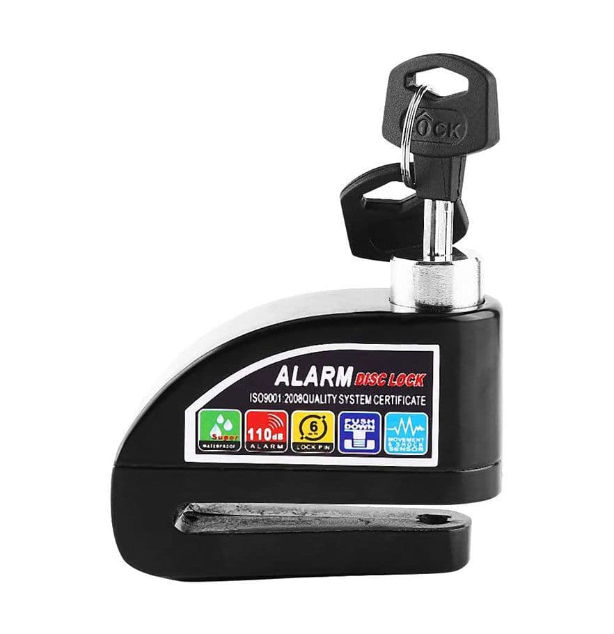 image-Alarm Disc Lock Anti-Theft Alarm Disc Brake Lock Aluminum Alloy Lock