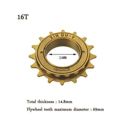 image-Bicycle Flywheel 16T Flywheel Electric Car Flywheel Folding Car Speed Dead Speed Change Live Fly 16 Tooth Flywheel