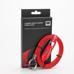 image-Cateye Bicycle Electric Motorcycle Helmet Lock Luggage Bag Password Cable Lock