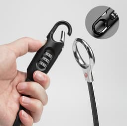 image-Cateye Bicycle Electric Motorcycle Helmet Lock Luggage Bag Password Cable Lock