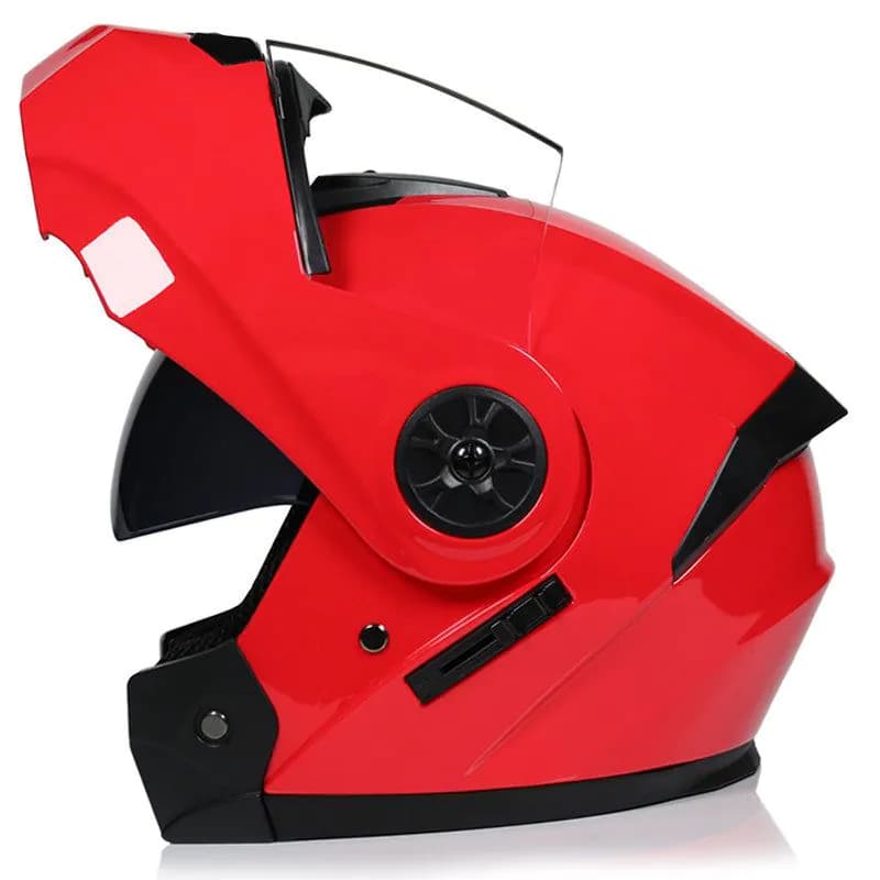 image-Motorcycle And Locomotive Winter Dual-Lens Uncovered Helmet Men And Women Four Seasons Full Cover Electric Car Cap Bluetooth Headset