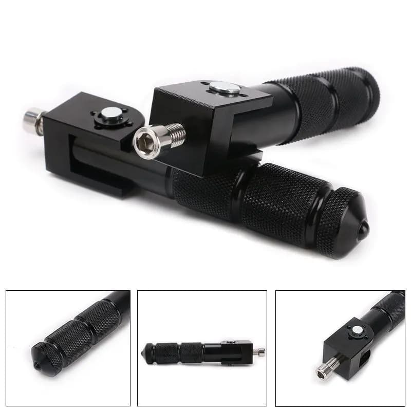 image-2pcs Universal Motorcycle Parts Passenger Footpegs Anti-slip Rear Pedal Black