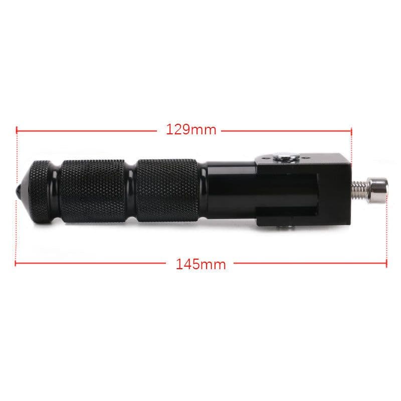 image-2pcs Universal Motorcycle Parts Passenger Footpegs Anti-slip Rear Pedal Black