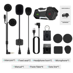 image-HEROBIKER Motorcycle Intercom Helmet Headset Helmet Waterproof Speaker Interphone Moto Headset Wireless Intercomunicador 1200M