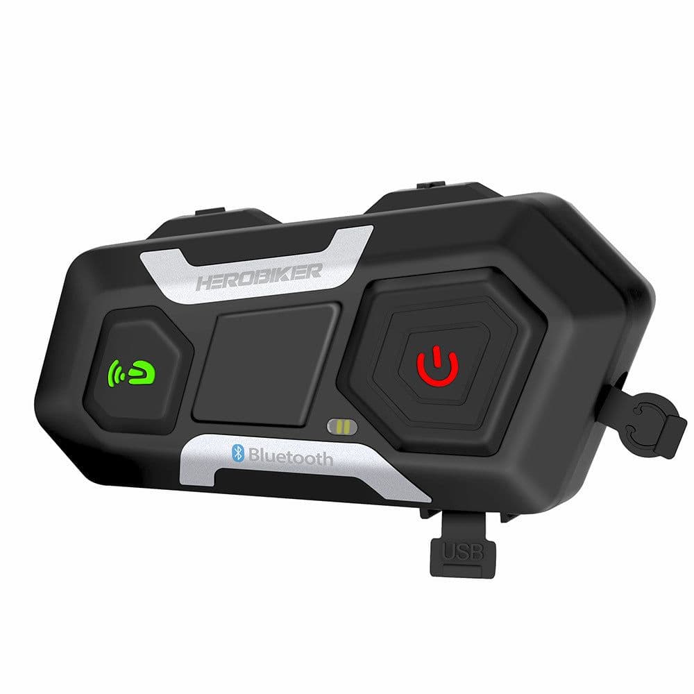 image-HEROBIKER Motorcycle Intercom Helmet Headset Helmet Waterproof Speaker Interphone Moto Headset Wireless Intercomunicador 1200M