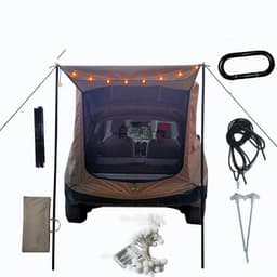 image-Car Trunk Extension Tent At The Rear Of The Car