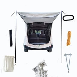 image-Car Trunk Extension Tent At The Rear Of The Car