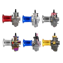 image-Motorcycle KOSO PWK28 34mm PE Carburetor Air Filter Long Horn Air Inlet 50 55mm Wind Cup
