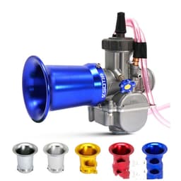 image-Motorcycle KOSO PWK28 34mm PE Carburetor Air Filter Long Horn Air Inlet 50 55mm Wind Cup