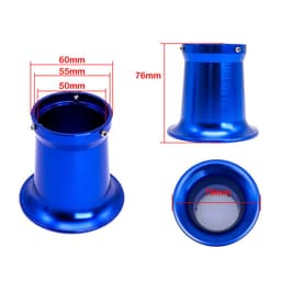 image-Motorcycle KOSO PWK28 34mm PE Carburetor Air Filter Long Horn Air Inlet 50 55mm Wind Cup