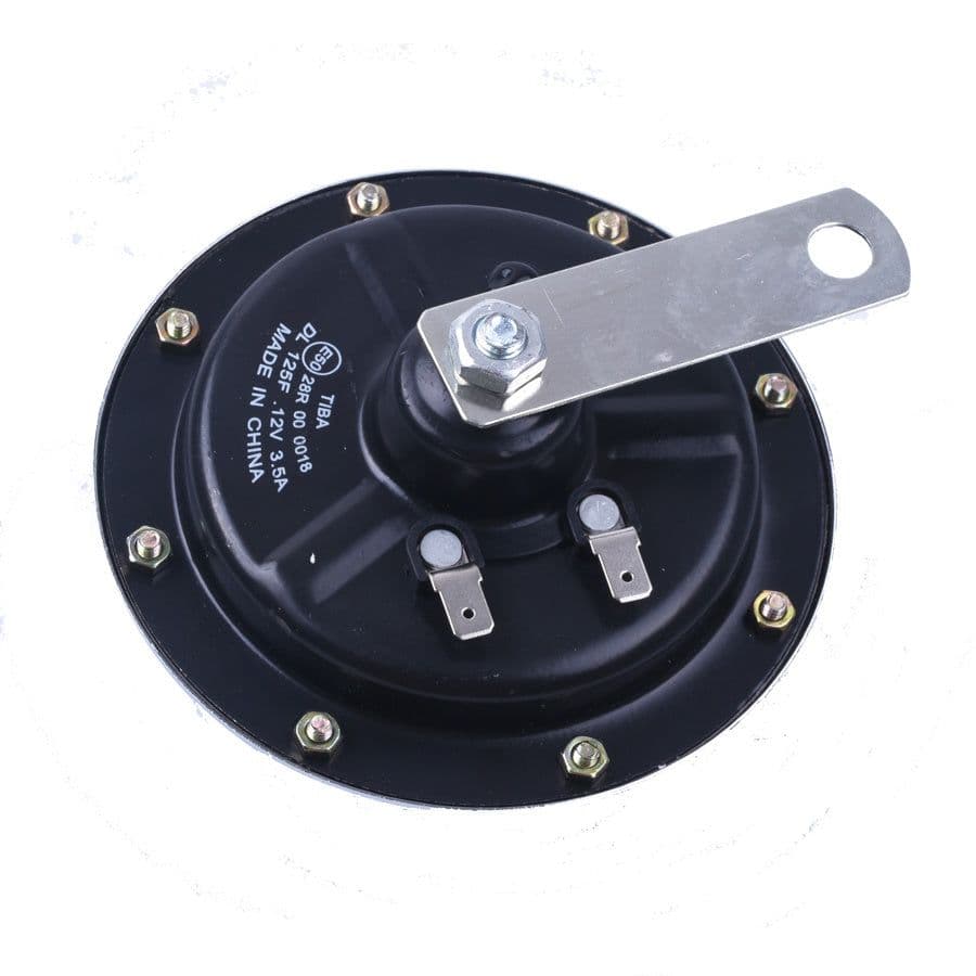 image-Car And Motorcycle 12V Modified Electroplating Basin Type Horn Waterproof Electric Horn With Cover
