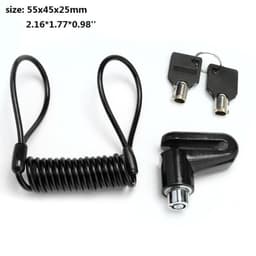 image-Scooter lock Anti-Theft Disc Brakes Lock with Steel Wire for Xiaomi M365 Electric Scooter Skateboard Wheels Lock Disc Brake