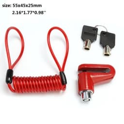 image-Scooter lock Anti-Theft Disc Brakes Lock with Steel Wire for Xiaomi M365 Electric Scooter Skateboard Wheels Lock Disc Brake