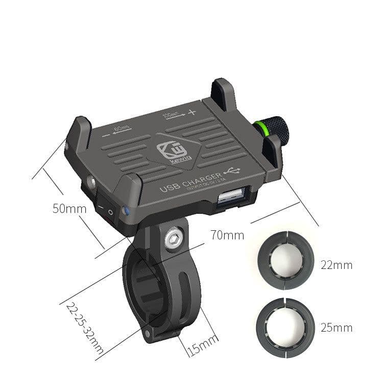 image-Motorcycle Aluminum Alloy Mobile Phone Holder