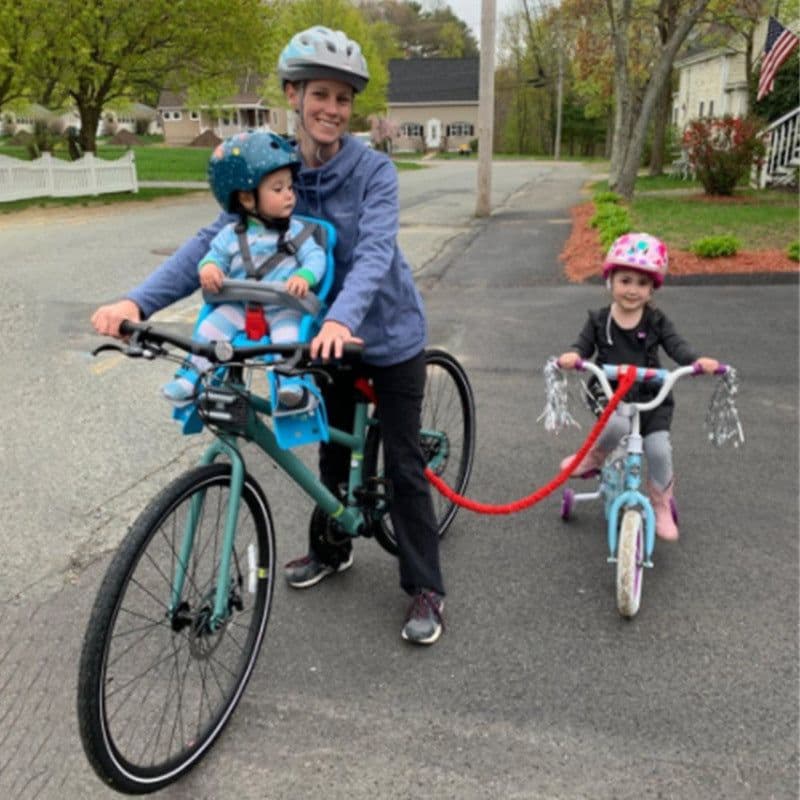 image-Bicycle Elastic Traction Rope Parent-child Pull Traction Rope Children's Mountain Bike Bicycle Elastic Tow Rope