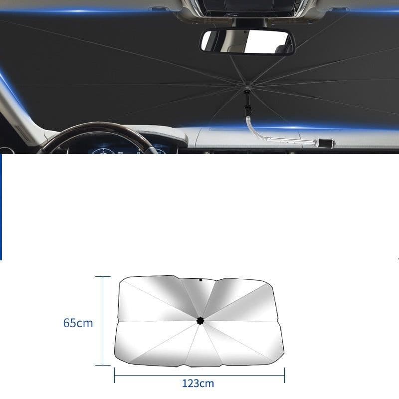 image-Foldable Car Windshield Sun Shade Umbrella UV Protection Heat Insulation Parasol Auto Front Window Cover Interior Protector Summer Gadgets