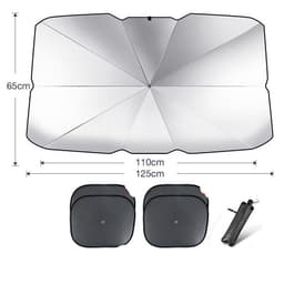 image-Foldable Car Windshield Sun Shade Umbrella UV Protection Heat Insulation Parasol Auto Front Window Cover Interior Protector Summer Gadgets