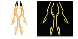 image-Luminous Helmet Strip Motorcycle Helmet Light Strip Led Helmet Light Strip Cold Light Strip
