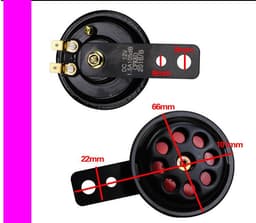 image-Fast Locomotive Motorcycle Electric Car Universal 12v Electric Horn Mesh Loud Sound