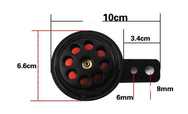 image-Fast Locomotive Motorcycle Electric Car Universal 12v Electric Horn Mesh Loud Sound