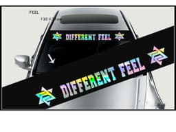 image-Car Rear Reflective Personality Car Stickers Front Windshield Decals