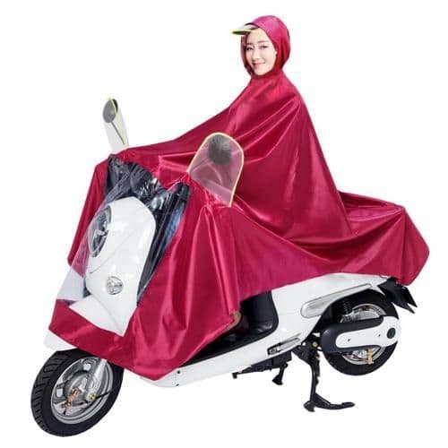 image-Double Electric Bike Raincoat Motorcycle Poncho Double Big Brim Bike
