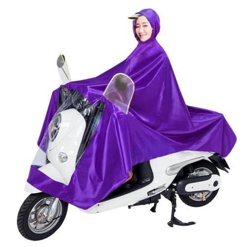 image-Double Electric Bike Raincoat Motorcycle Poncho Double Big Brim Bike