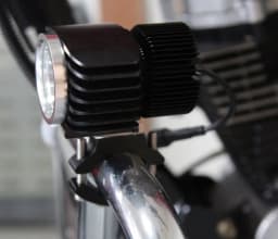 image-Motorcycle Led Spotlight Tube Clamp Bumper Bracket Electric Vehicle Aluminum Alloy Fixing Frame