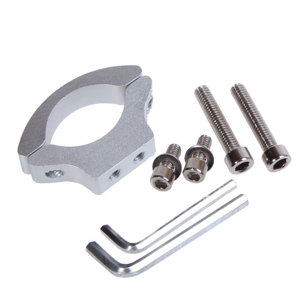 image-Motorcycle Led Spotlight Tube Clamp Bumper Bracket Electric Vehicle Aluminum Alloy Fixing Frame