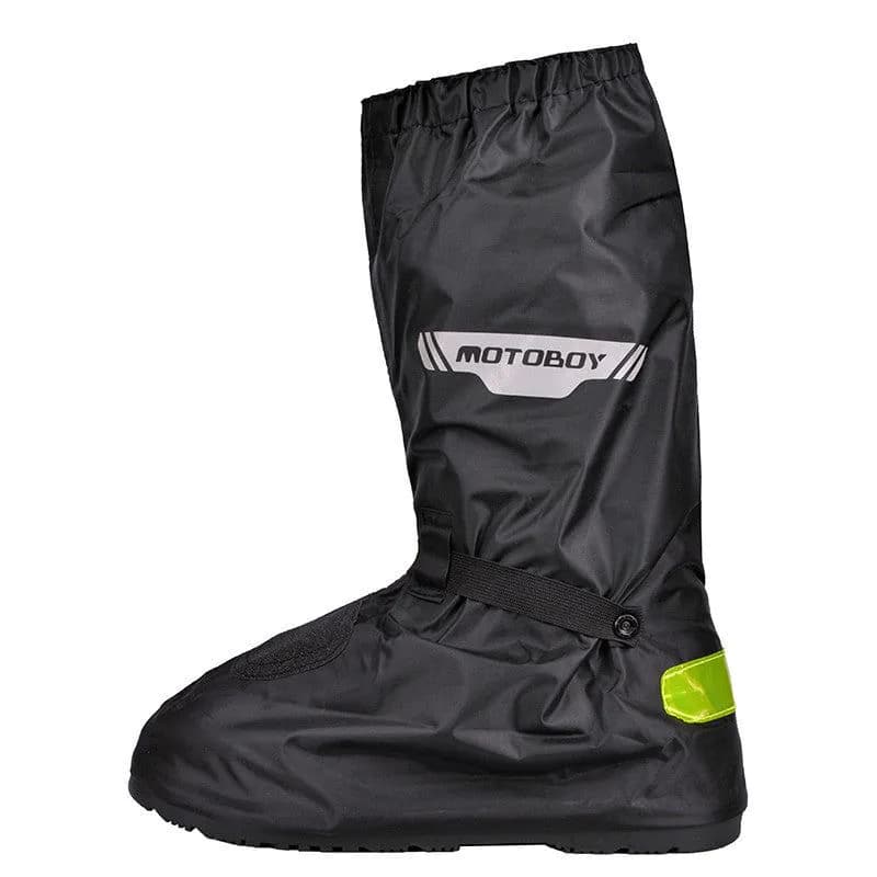 image-Reflective High Tube Motorcycle Rainproof Shoe Cover Waterproof
