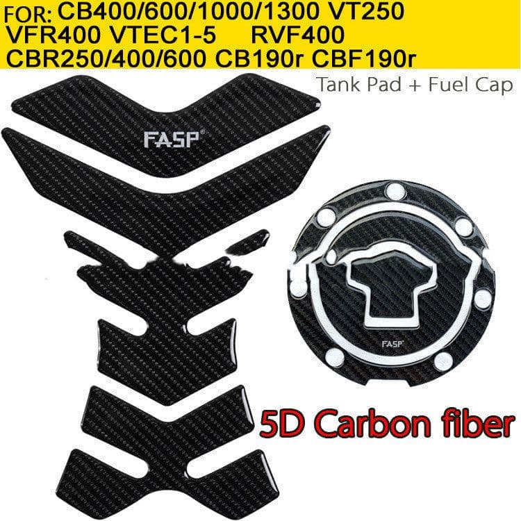 image-5D Real Carbon Brazing Protection Suit Motorcycle Fish Bone Paste