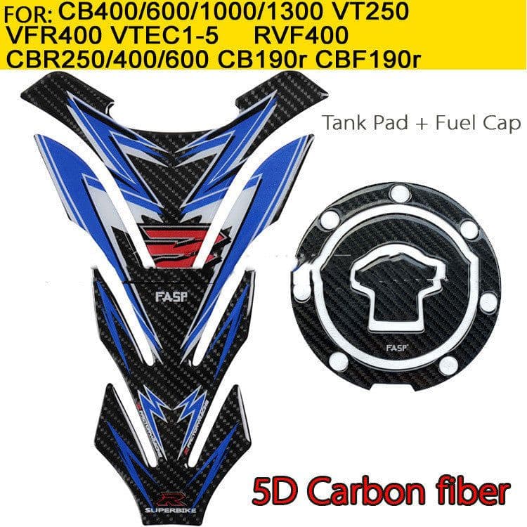 image-5D Real Carbon Brazing Protection Suit Motorcycle Fish Bone Paste