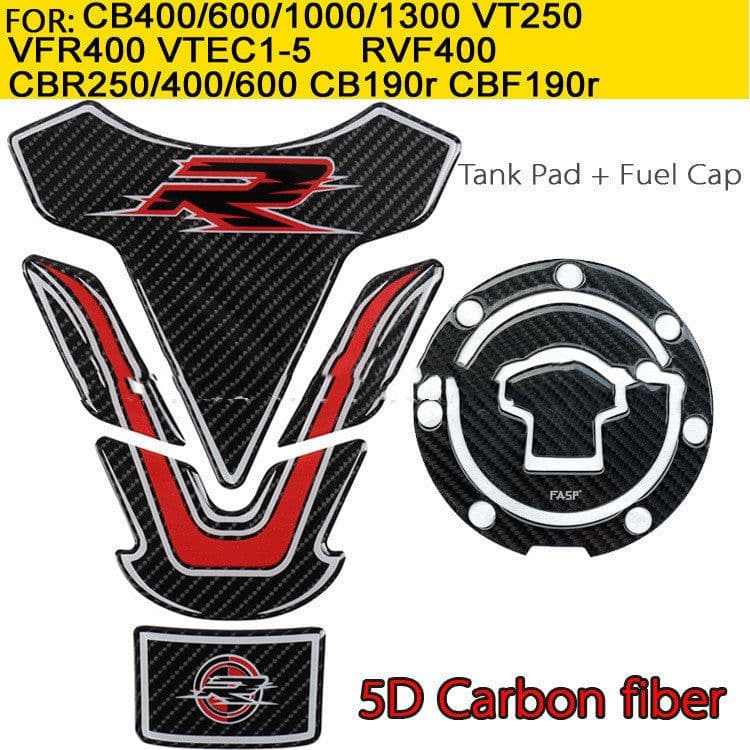image-5D Real Carbon Brazing Protection Suit Motorcycle Fish Bone Paste