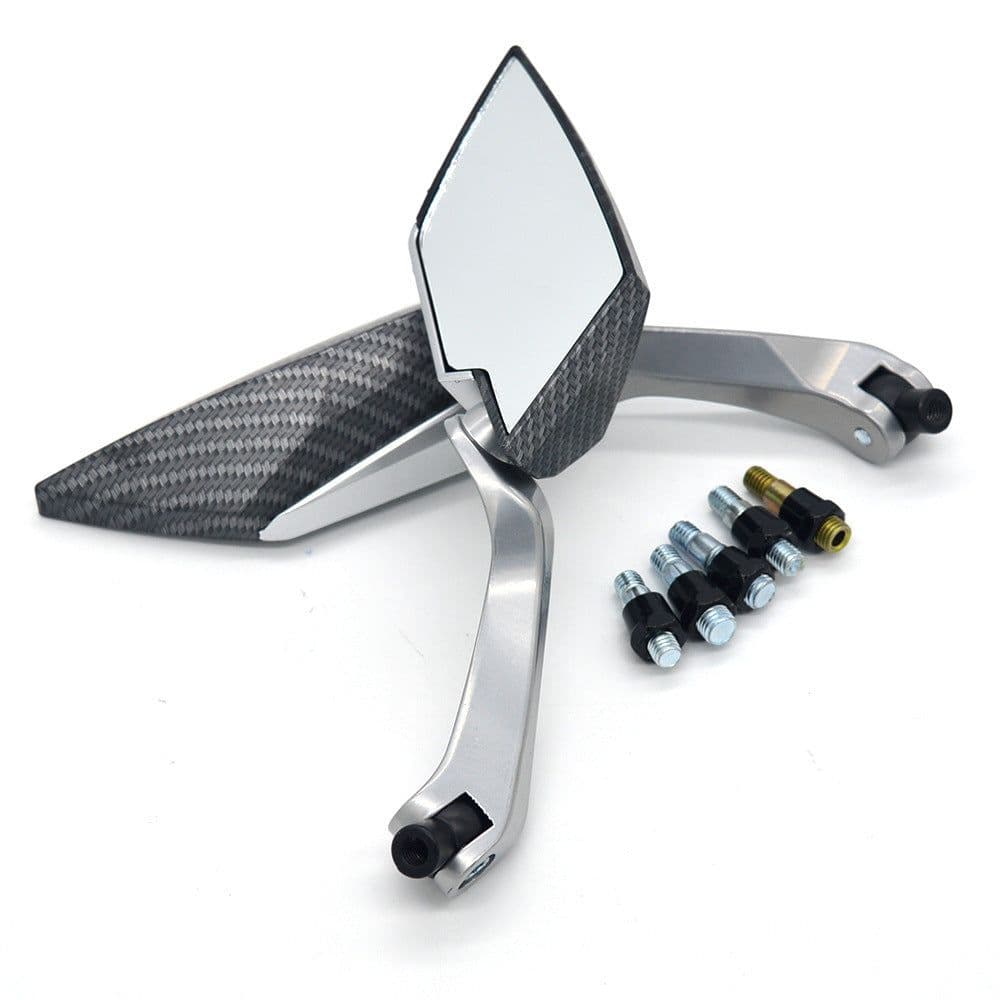 image-Rhombus Aluminum For Motorcycle Rearview Mirror