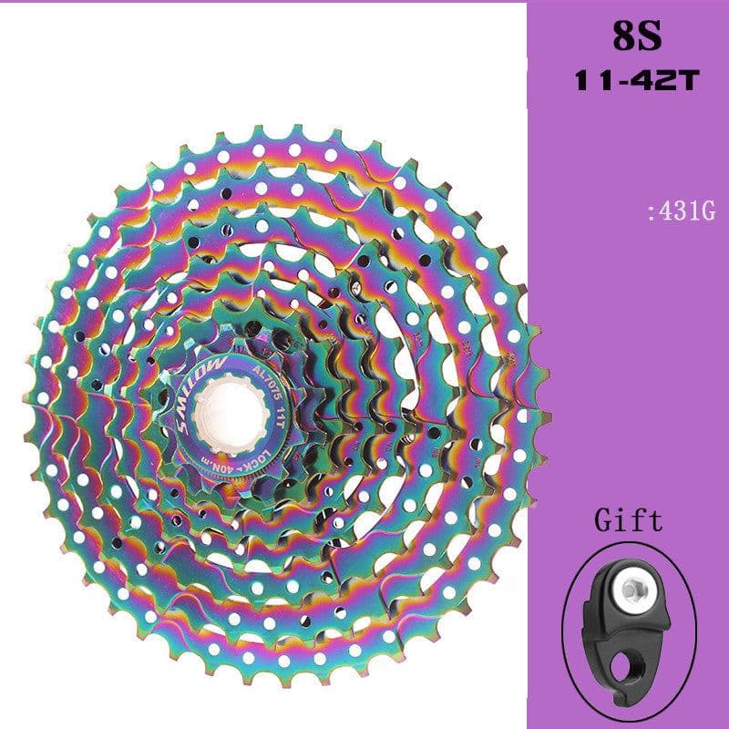image-Colorful Cassette Mountain Bike Color Flywheel