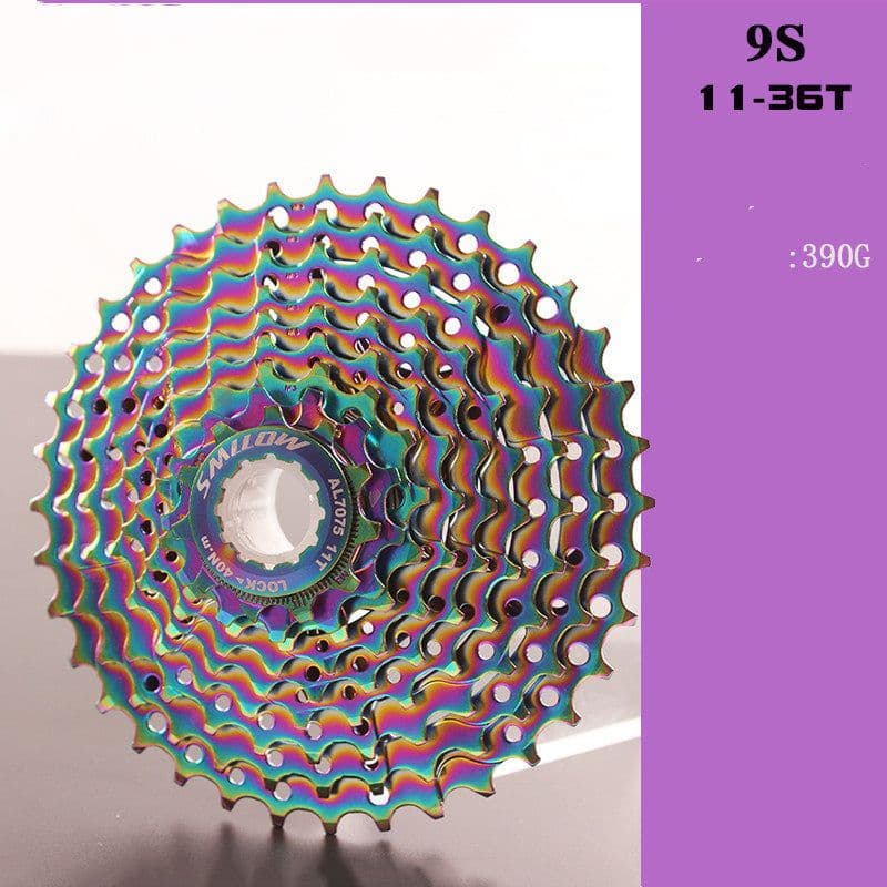 image-Colorful Cassette Mountain Bike Color Flywheel