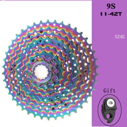 image-Colorful Cassette Mountain Bike Color Flywheel