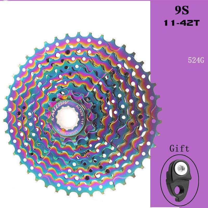 image-Colorful Cassette Mountain Bike Color Flywheel