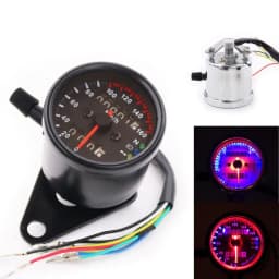 image-12V Motorcycle Two-way Odometer Meter Led Backlight