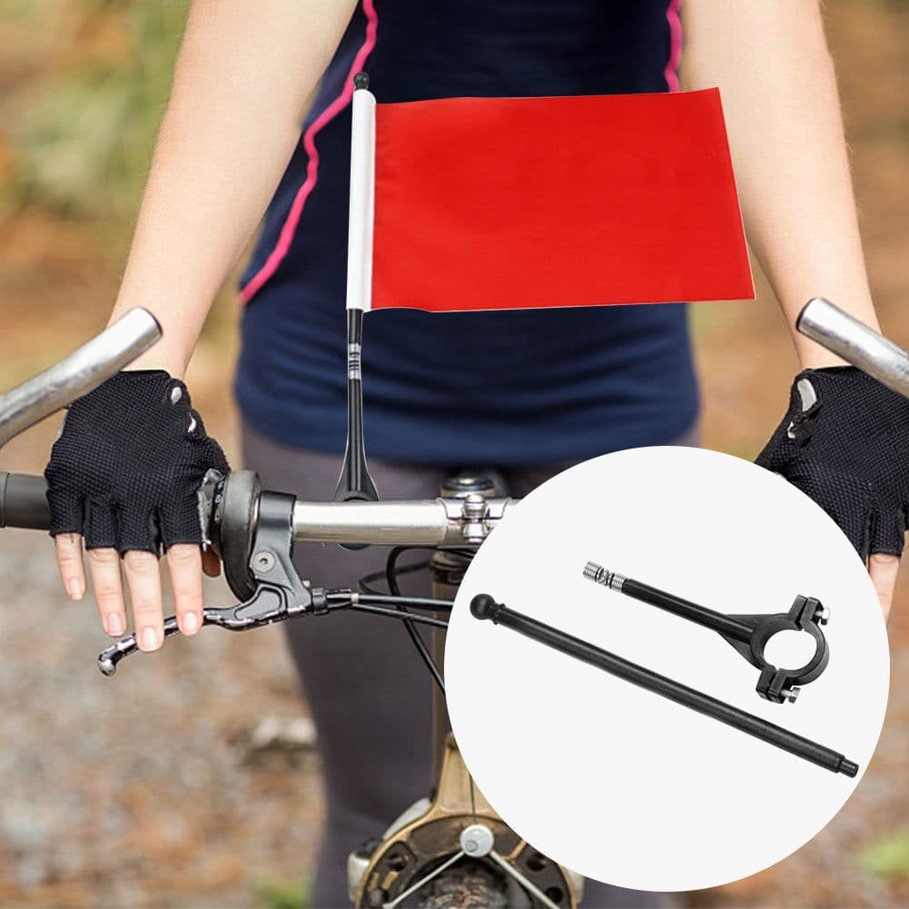 image-Cycling Flag Riding Flag Handlebar Flag Pole Small Flag Hand Waving Flag Headpole