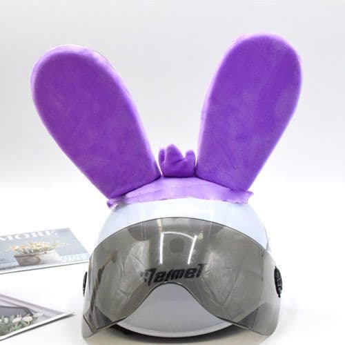 image-Rabbit Glow Ears Locomotive Ski Helmet Ornaments Velcro Bottom