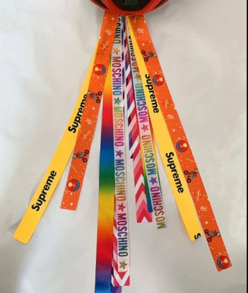 image-Roller Skating Balancing Car Ski Helmet Streamers Decorative Doll Ribbons Dirty Braids