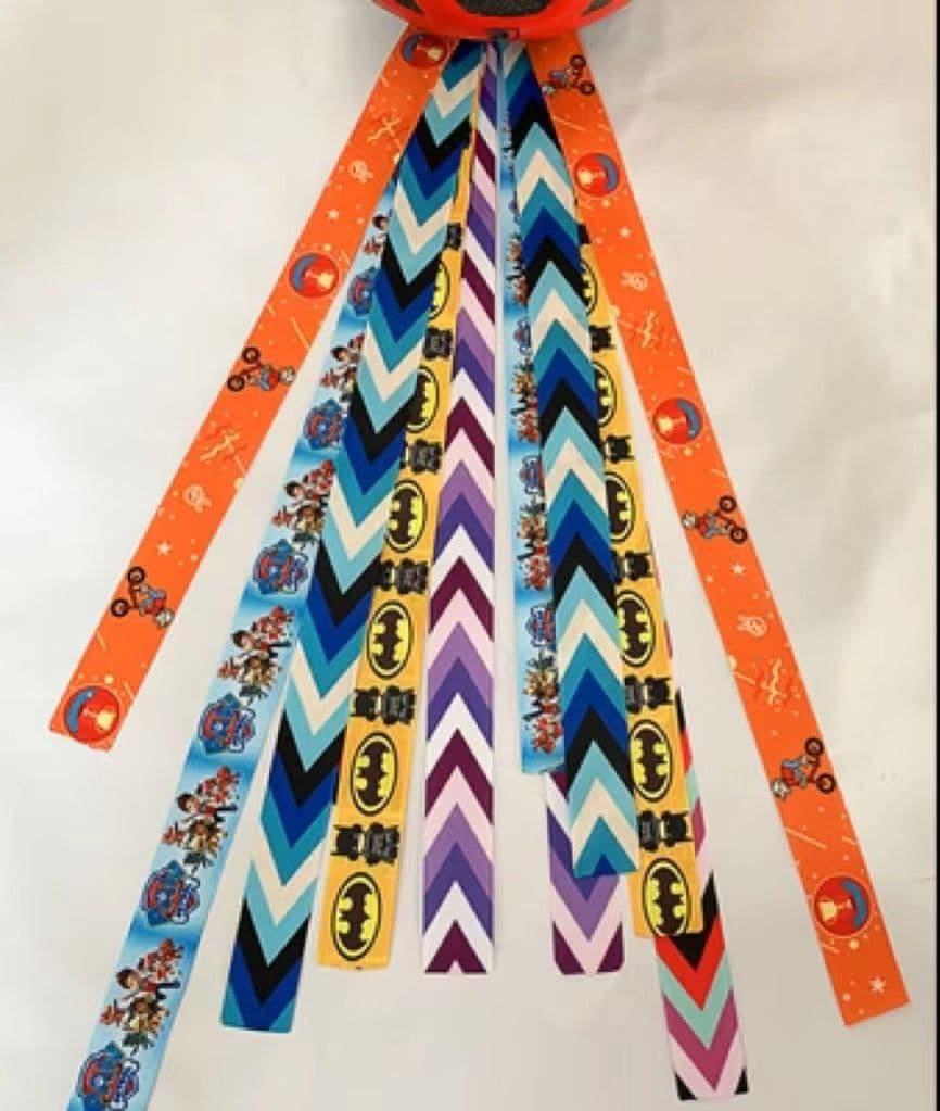 image-Roller Skating Balancing Car Ski Helmet Streamers Decorative Doll Ribbons Dirty Braids