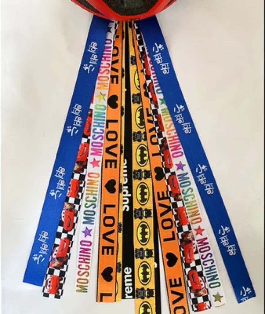 image-Roller Skating Balancing Car Ski Helmet Streamers Decorative Doll Ribbons Dirty Braids