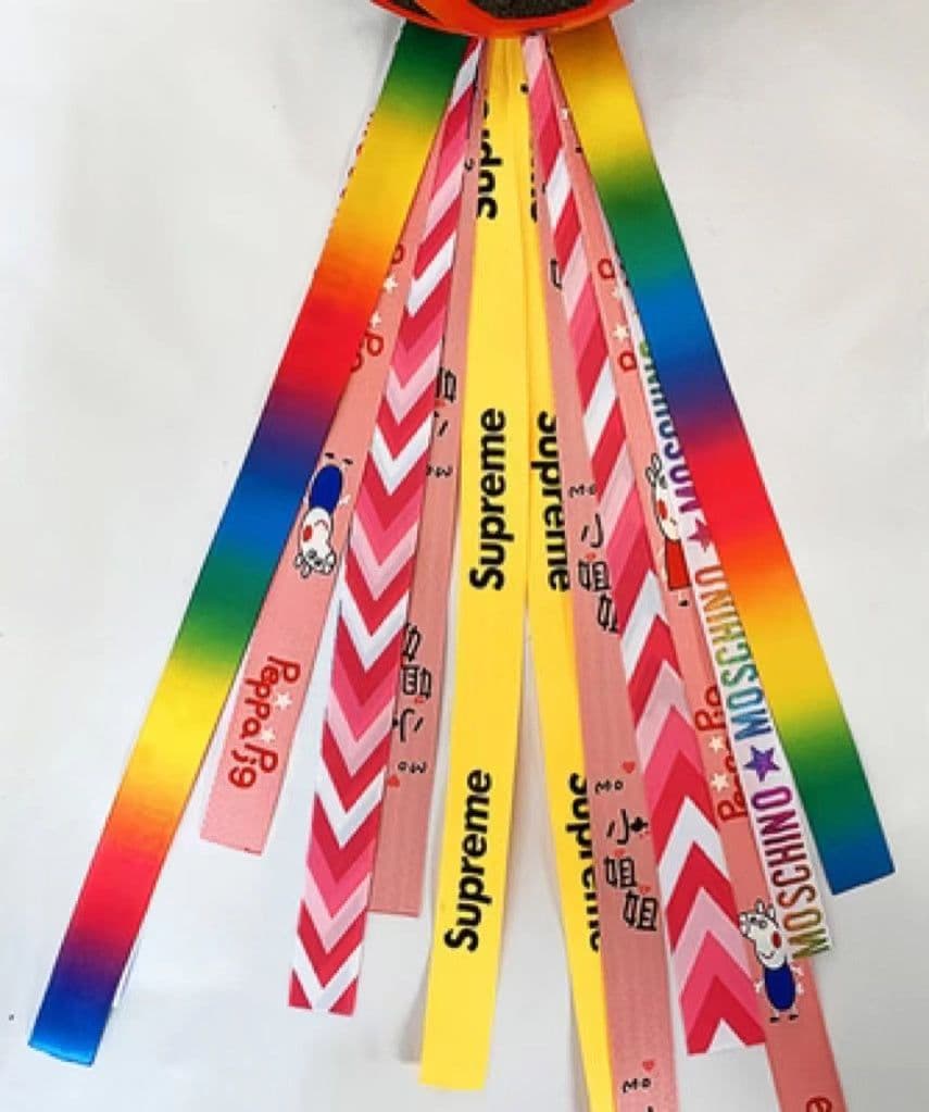 image-Roller Skating Balancing Car Ski Helmet Streamers Decorative Doll Ribbons Dirty Braids