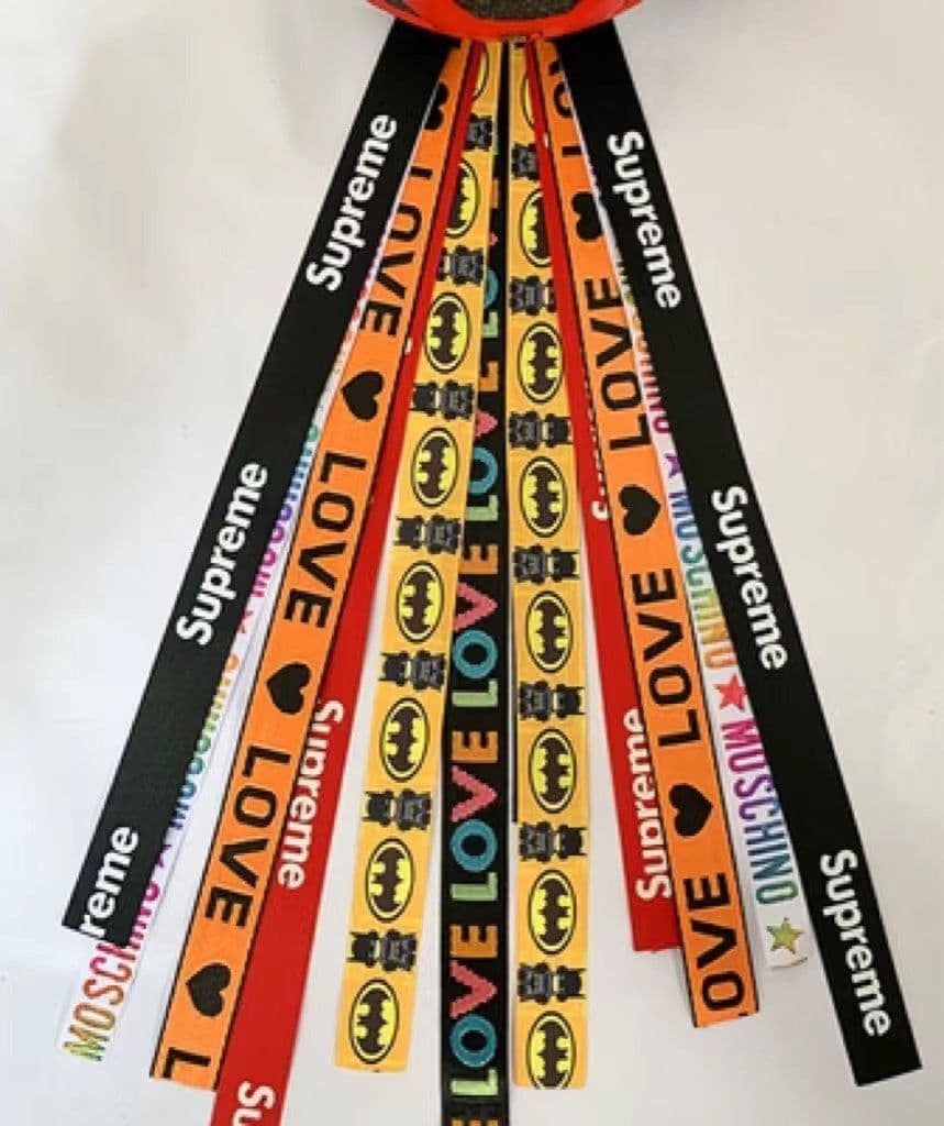 image-Roller Skating Balancing Car Ski Helmet Streamers Decorative Doll Ribbons Dirty Braids