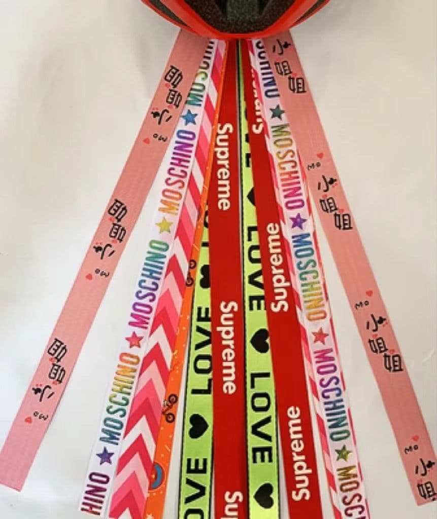 image-Roller Skating Balancing Car Ski Helmet Streamers Decorative Doll Ribbons Dirty Braids
